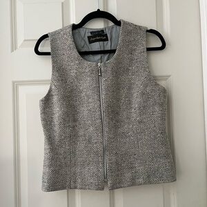 Women’s GIORGIO SANT'ANGELO Lined 100%
Tweed Wool Gray Vest front zipper M